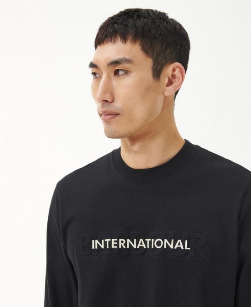 Black Men Barbour International Turbo T-Shirts | US-3670WPNIE