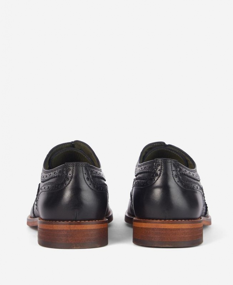 Black Men Barbour Isham Oxford Shoes | US-1470LOQMH