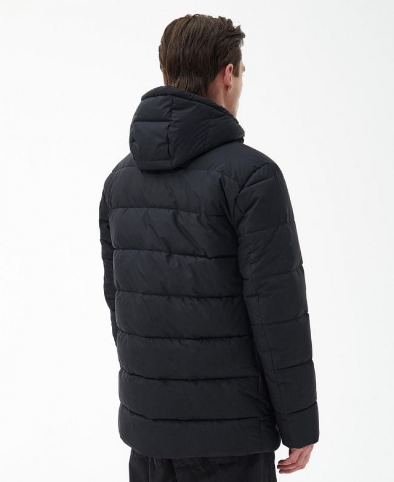 Black Men Barbour Kentish Quilted Jacket | US-3164JEKUO