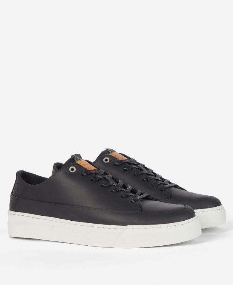 Black Men Barbour Lago Sneakers | US-6319WOENC