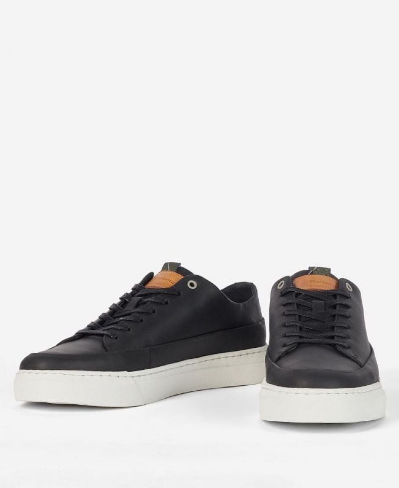 Black Men Barbour Lago Sneakers | US-6319WOENC