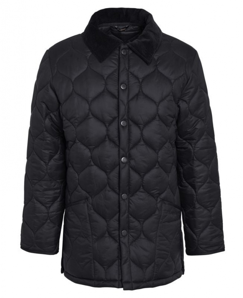 Black Men Barbour Lofty Quilted Jacket | US-2716VRAYJ