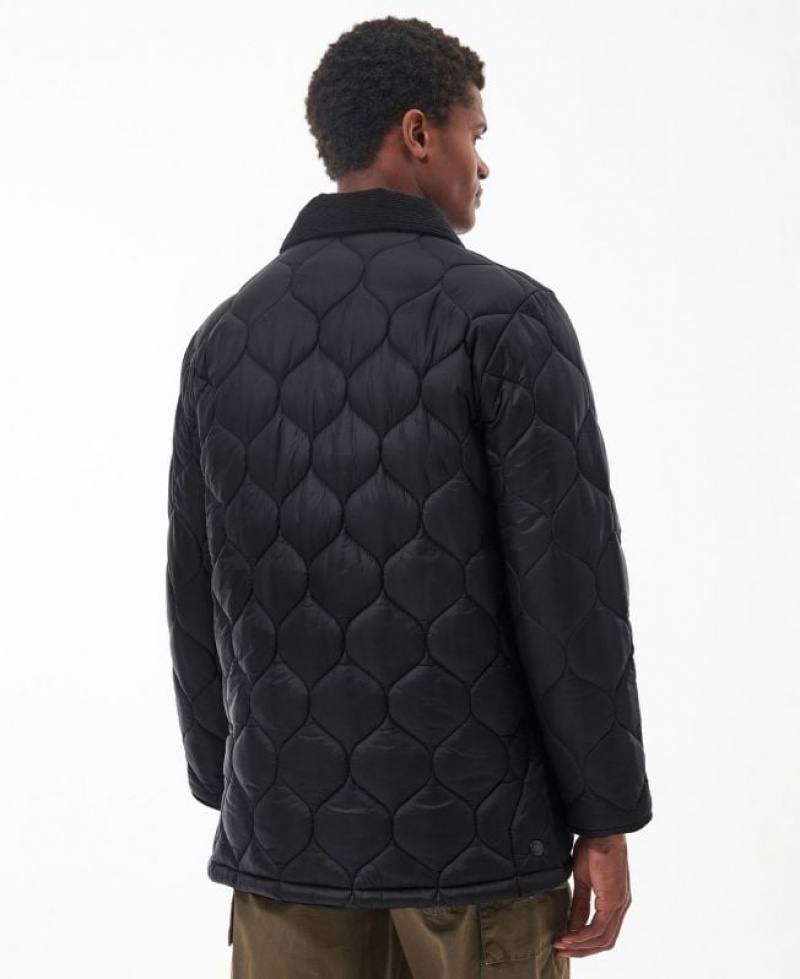 Black Men Barbour Lofty Quilted Jacket | US-2716VRAYJ