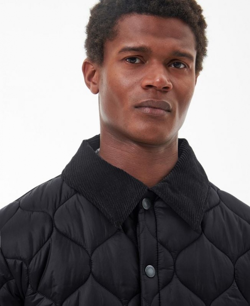 Black Men Barbour Lofty Quilted Jacket | US-2716VRAYJ