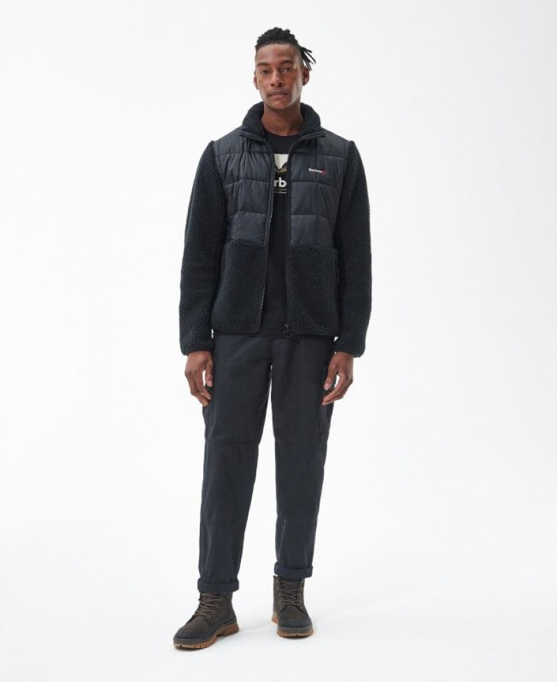 Black Men Barbour Lowfell Fleece | US-5786UESJP