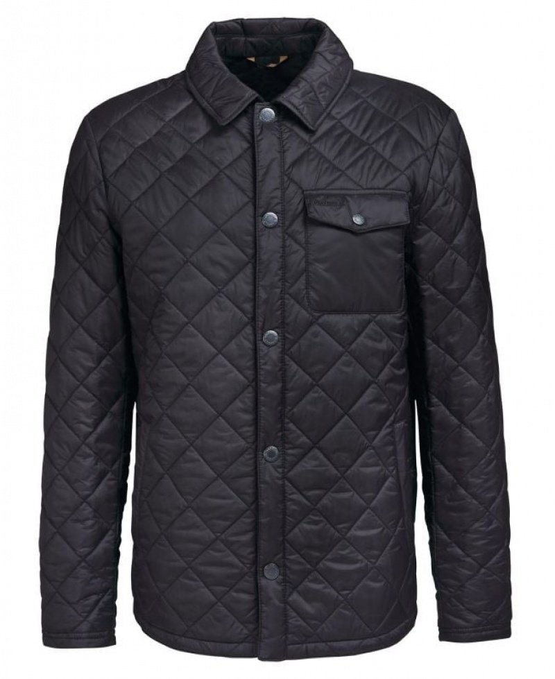 Black Men Barbour Newbie Quilted Jacket | US-9506CPNSX