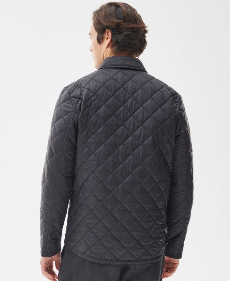 Black Men Barbour Newbie Quilted Jacket | US-9506CPNSX