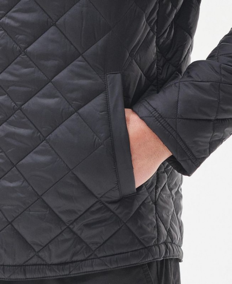 Black Men Barbour Newbie Quilted Jacket | US-9506CPNSX