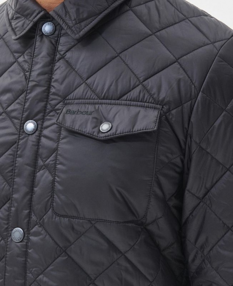 Black Men Barbour Newbie Quilted Jacket | US-9506CPNSX