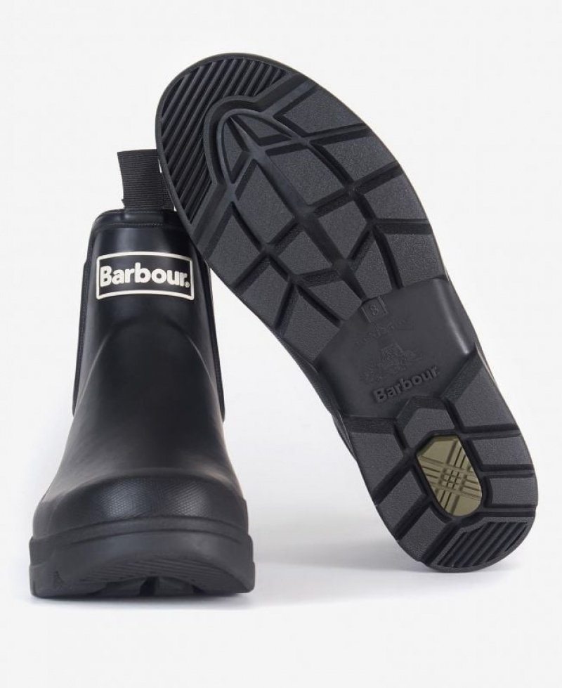 Black Men Barbour Nimbus Wellingtons Rain Boots | US-0789UDXJH