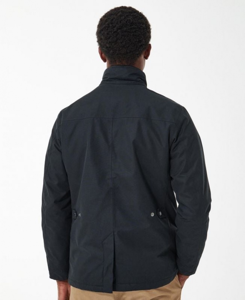 Black Men Barbour Ogston Waterproof Jacket | US-0534LEGKU