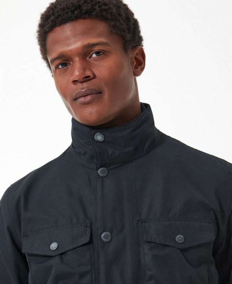 Black Men Barbour Ogston Waterproof Jacket | US-0534LEGKU