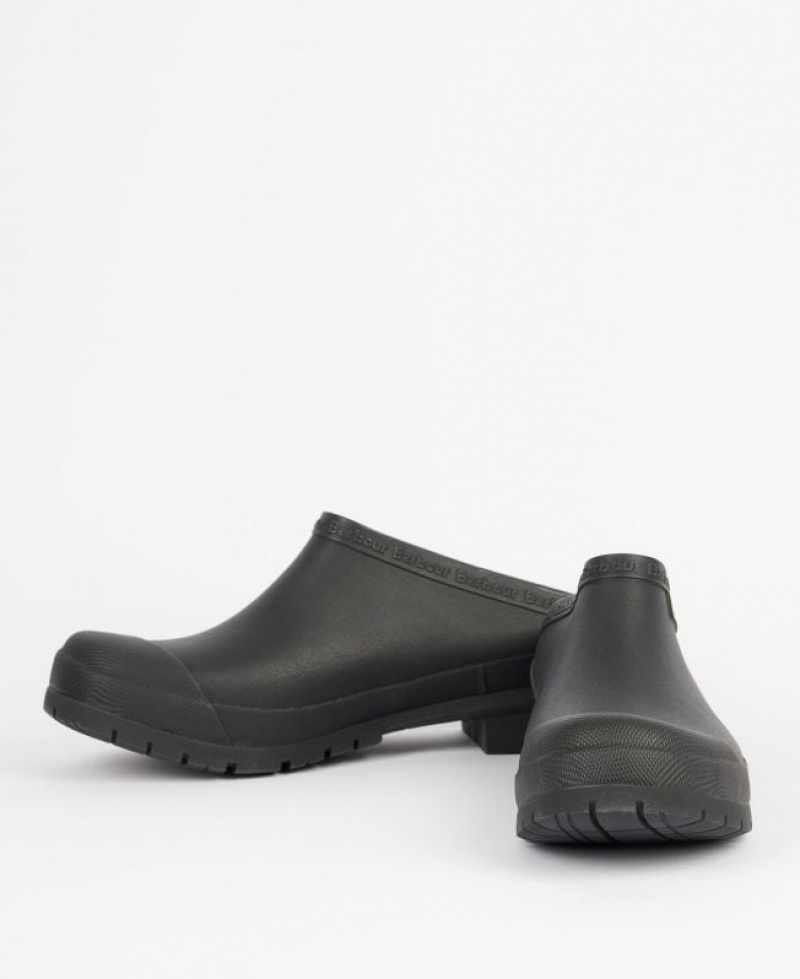 Black Men Barbour Quinn Clogs | US-9618QSDLT