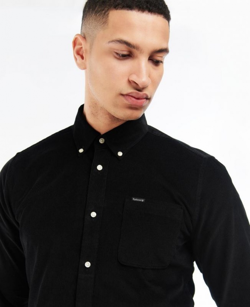 Black Men Barbour Ramsey Tailored Shirts | US-2986LEFVM