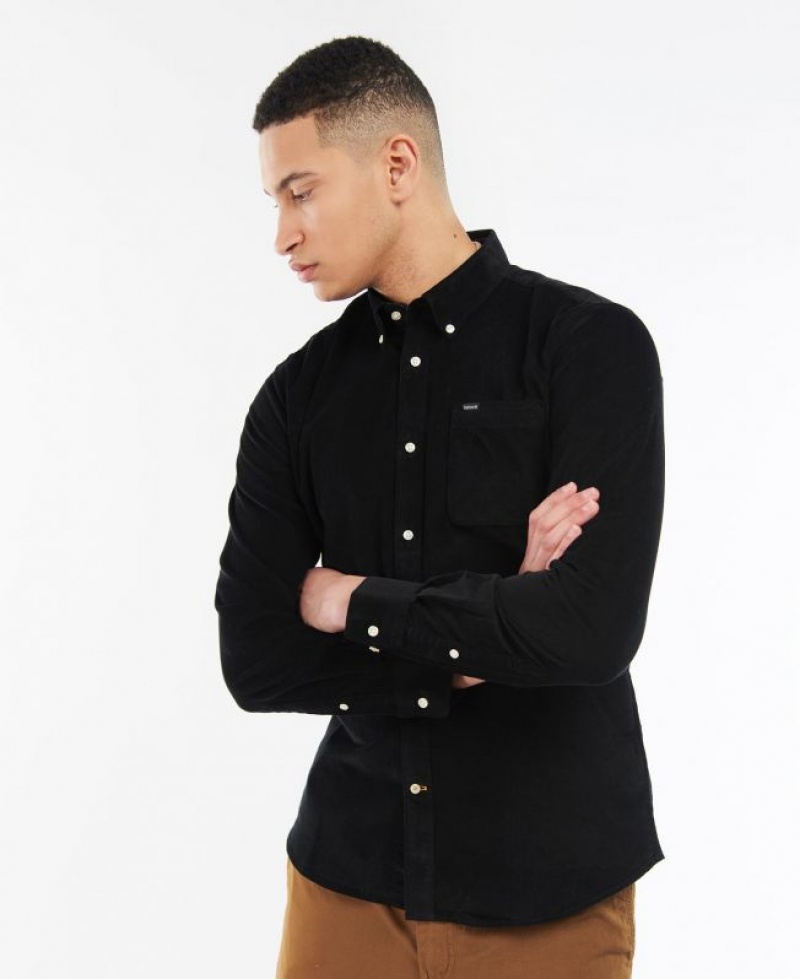 Black Men Barbour Ramsey Tailored Shirts | US-2986LEFVM