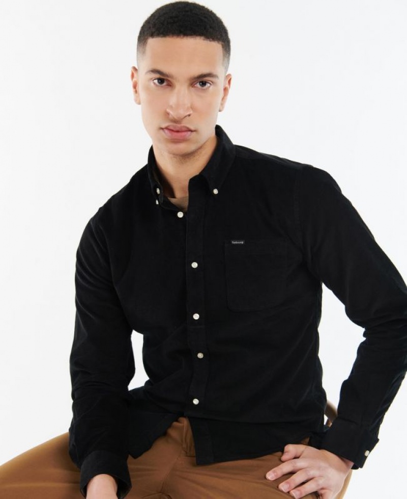 Black Men Barbour Ramsey Tailored Shirts | US-2986LEFVM