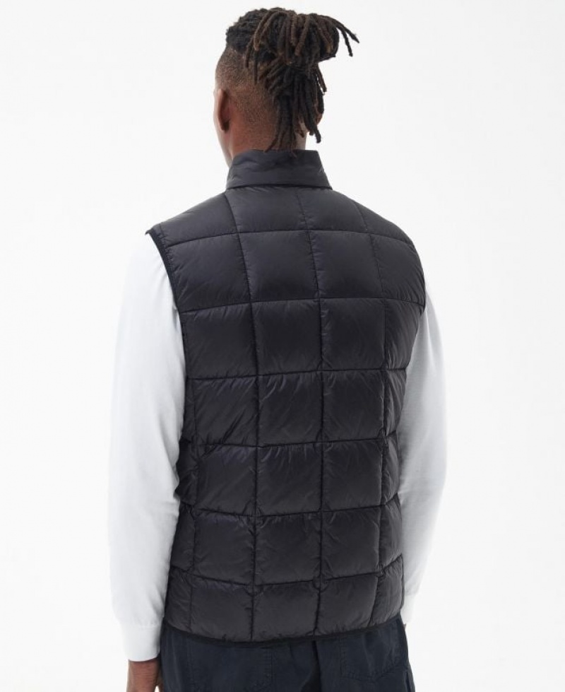 Black Men Barbour Ridge Vest | US-3206DUYIJ