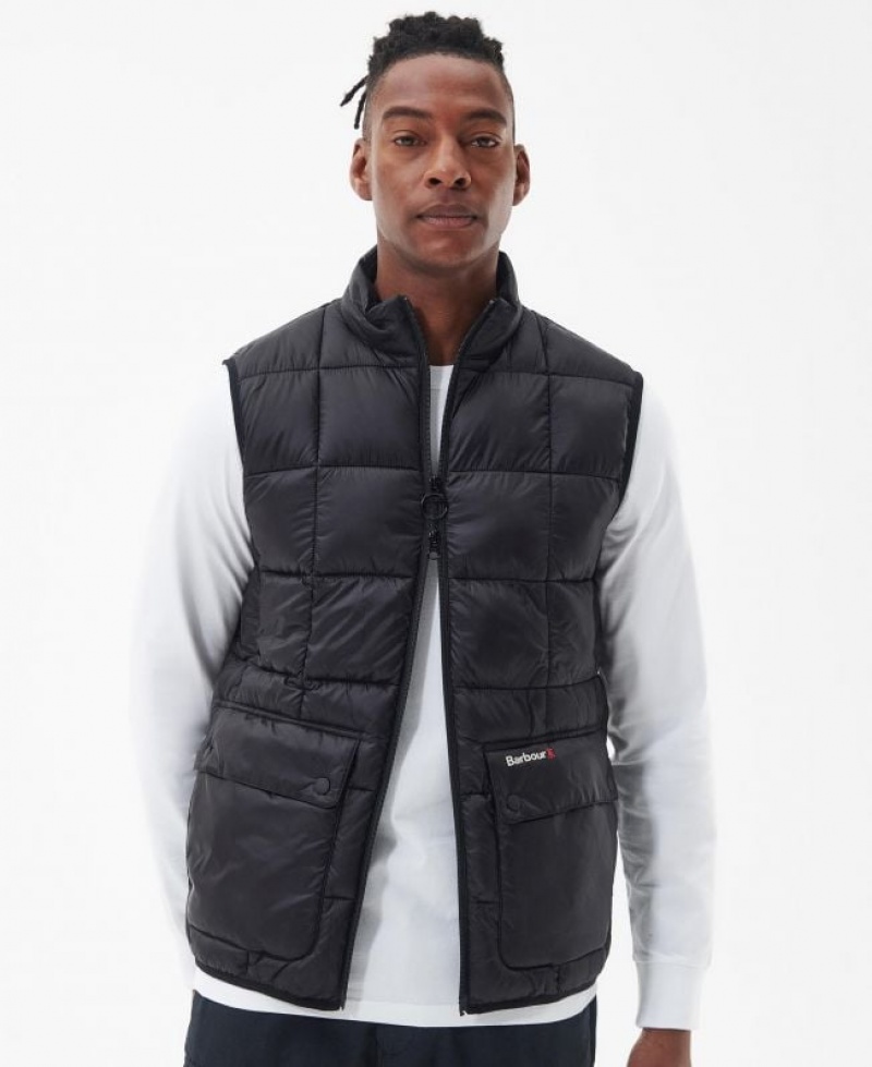 Black Men Barbour Ridge Vest | US-3206DUYIJ