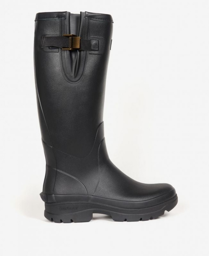 Black Men Barbour Tempest Wellingtons Rain Boots | US-5924GZWUX