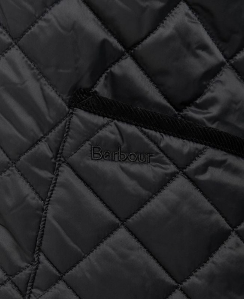 Black Men Barbour Winter Liddesdale Quilted Jacket | US-8104ROKPX