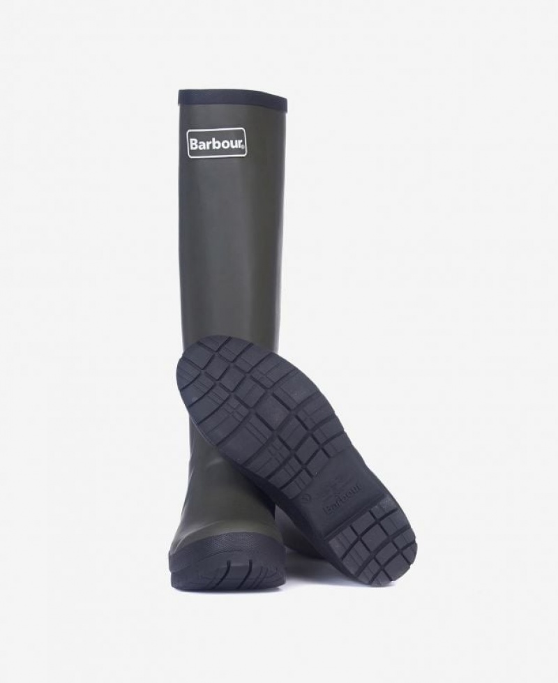 Black Women Barbour Abbey Wellington Rain Boots | US-8065CNPUJ