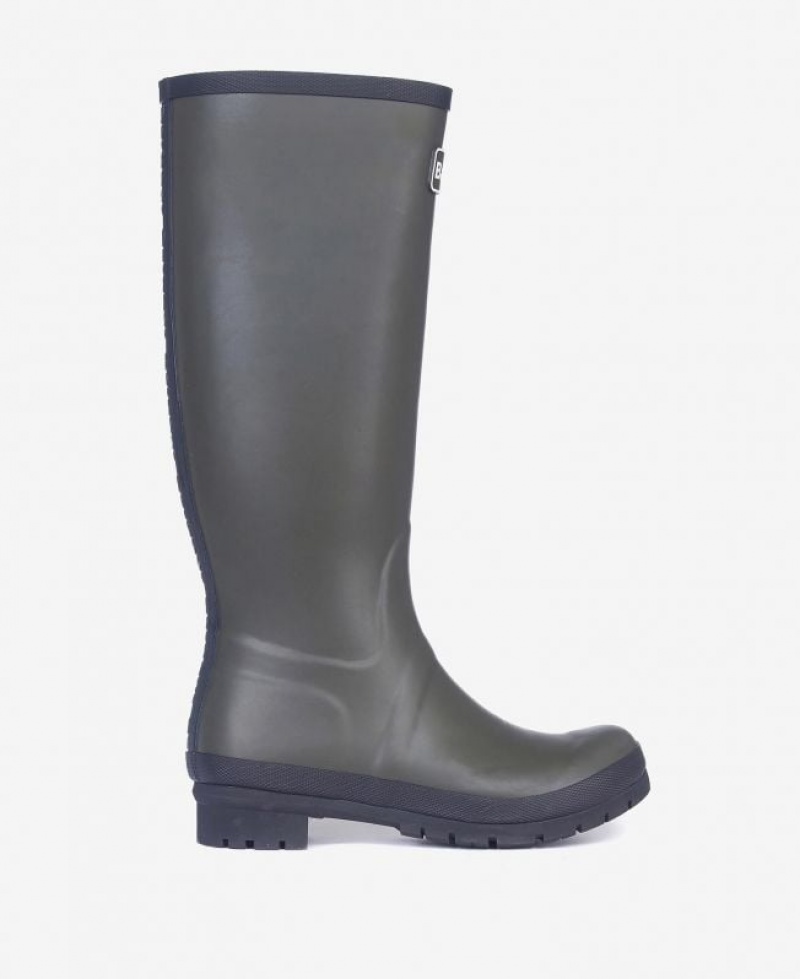 Black Women Barbour Abbey Wellington Rain Boots | US-8065CNPUJ