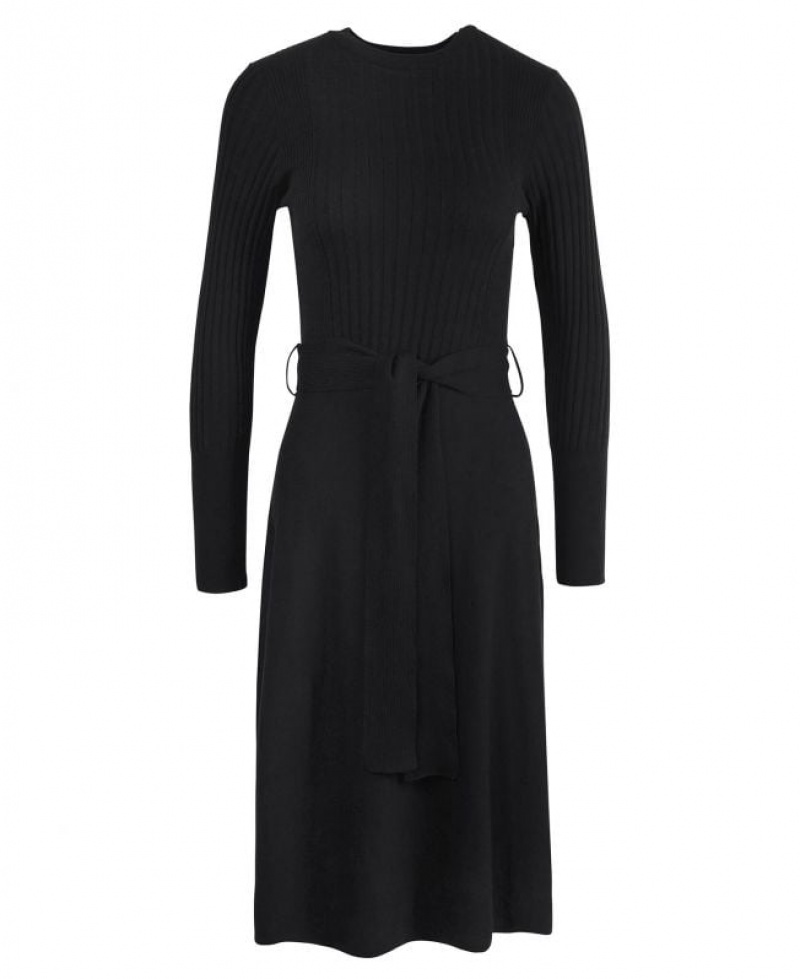 Black Women Barbour Amal Midi Dress | US-7328SGTCE