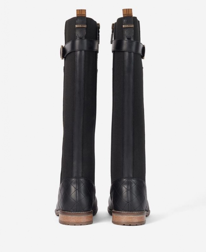 Black Women Barbour Ange Knee-High Boots | US-6213SNDZW