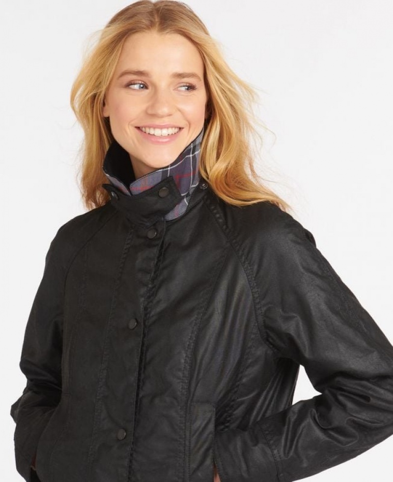 Black Women Barbour Beadnell® Waxed Jacket | US-6701LOHNF