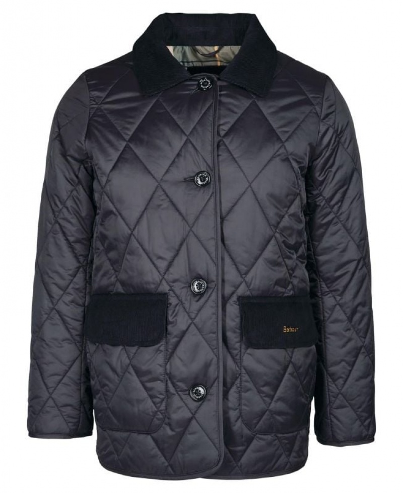 Black Women Barbour Bragar Quilted Jacket | US-4309CEUHD