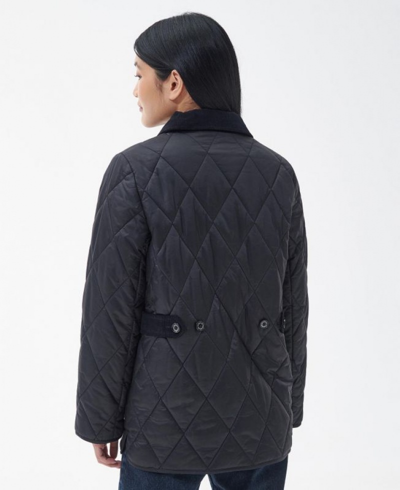 Black Women Barbour Bragar Quilted Jacket | US-4309CEUHD