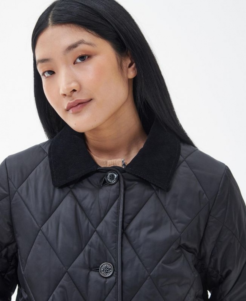 Black Women Barbour Bragar Quilted Jacket | US-4309CEUHD