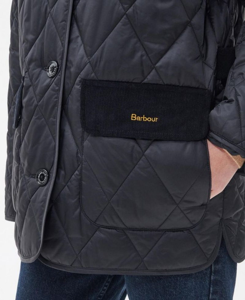 Black Women Barbour Bragar Quilted Jacket | US-4309CEUHD