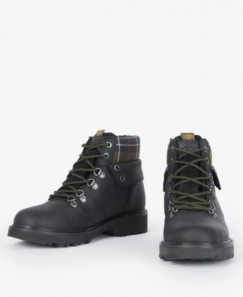 Black Women Barbour Burne Hiking Boots | US-7253JZWCF