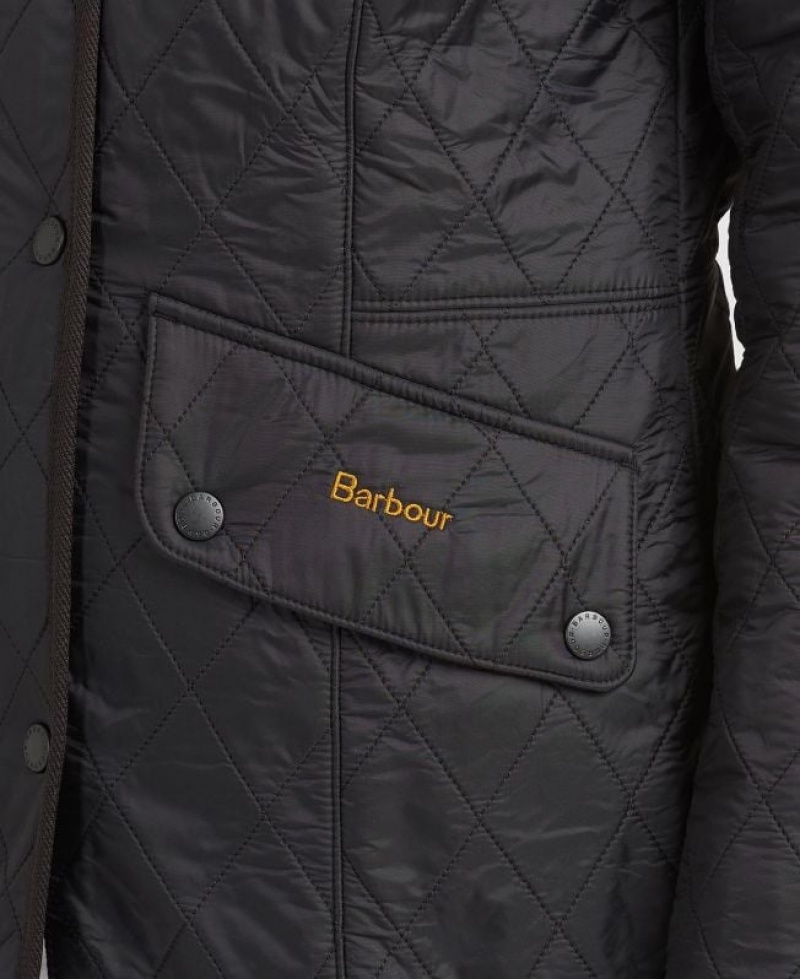 Black Women Barbour Cavalry Polarquilt Casual Jacket | US-5409ICRGB