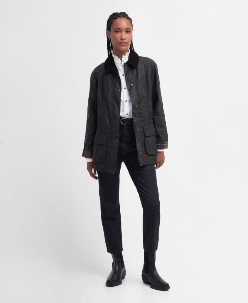 Black Women Barbour Classic Beadnell® Waxed Jacket | US-9178XBTUH