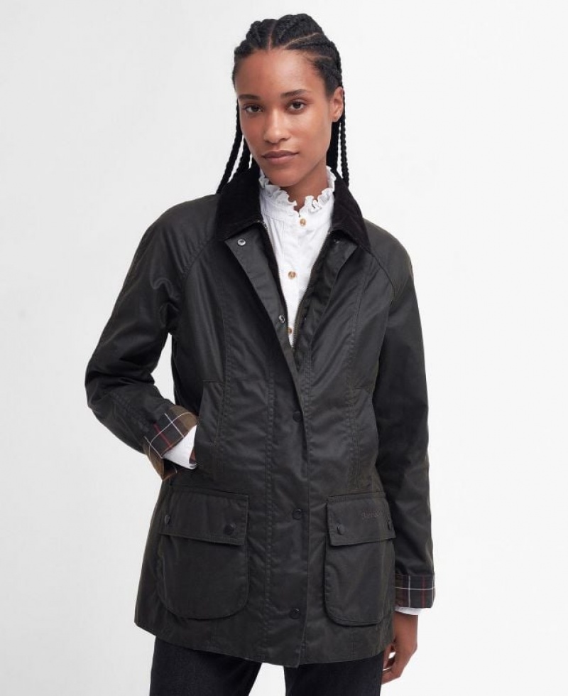 Black Women Barbour Classic Beadnell® Waxed Jacket | US-9178XBTUH