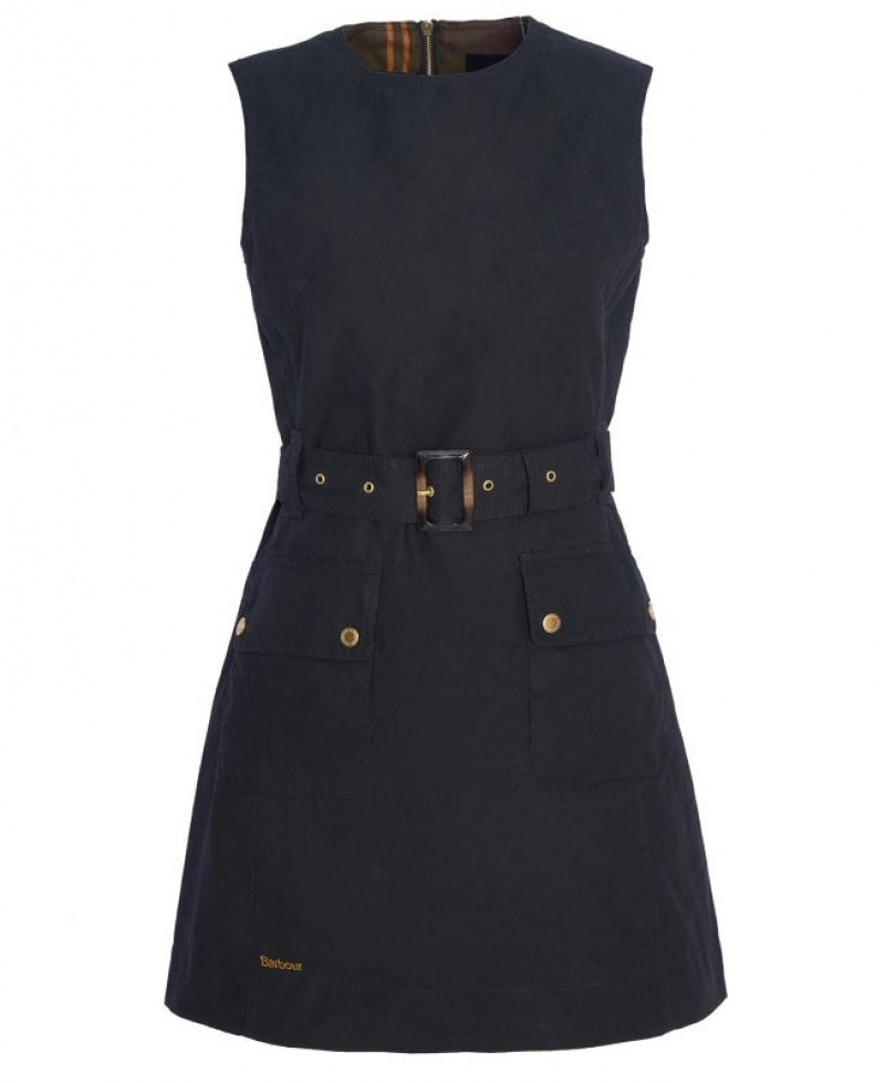 Black Women Barbour Cray Dress | US-9835KZETM