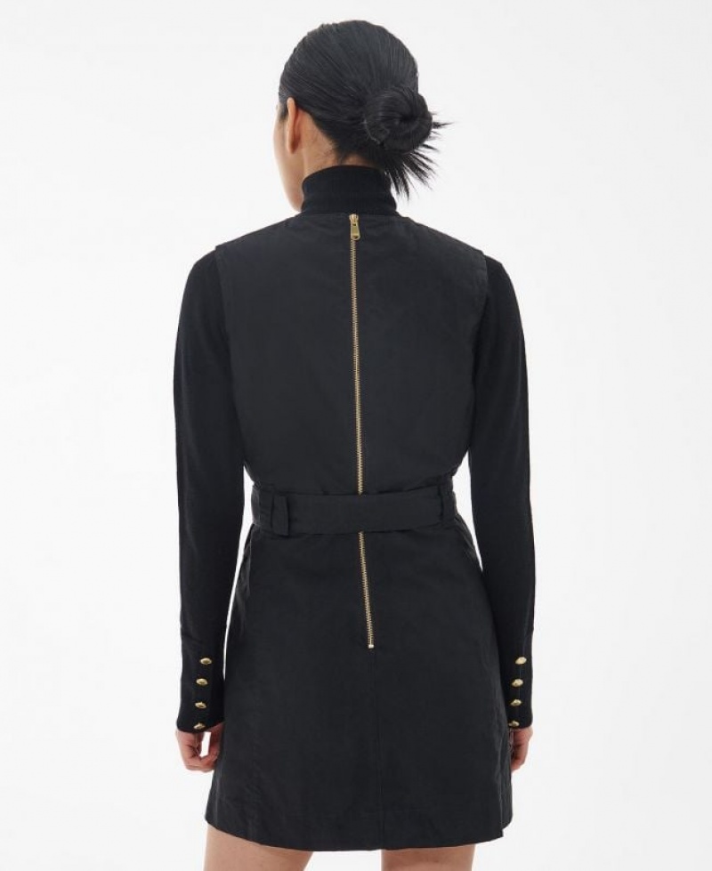 Black Women Barbour Cray Dress | US-9835KZETM