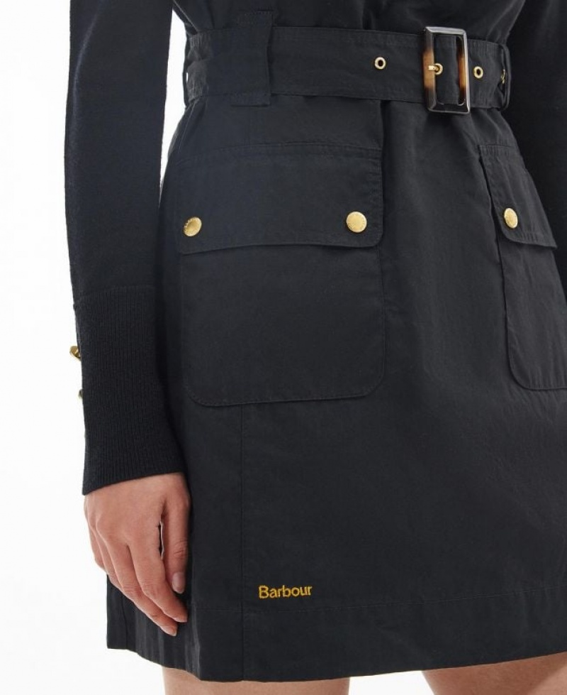 Black Women Barbour Cray Dress | US-9835KZETM