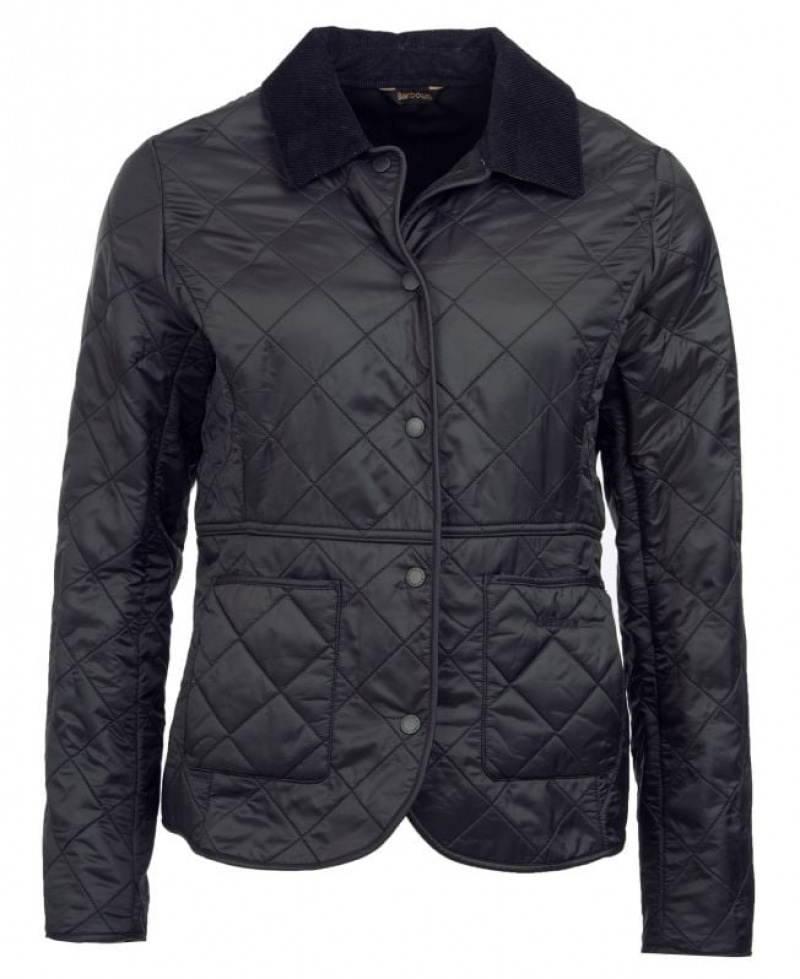 Black Women Barbour Deveron Polarquilt Quilted Jacket | US-5930CLJMG