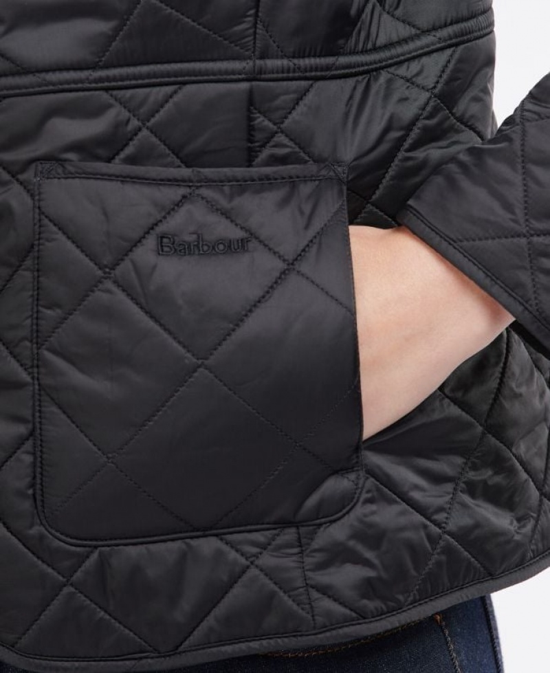 Black Women Barbour Deveron Polarquilt Quilted Jacket | US-5930CLJMG