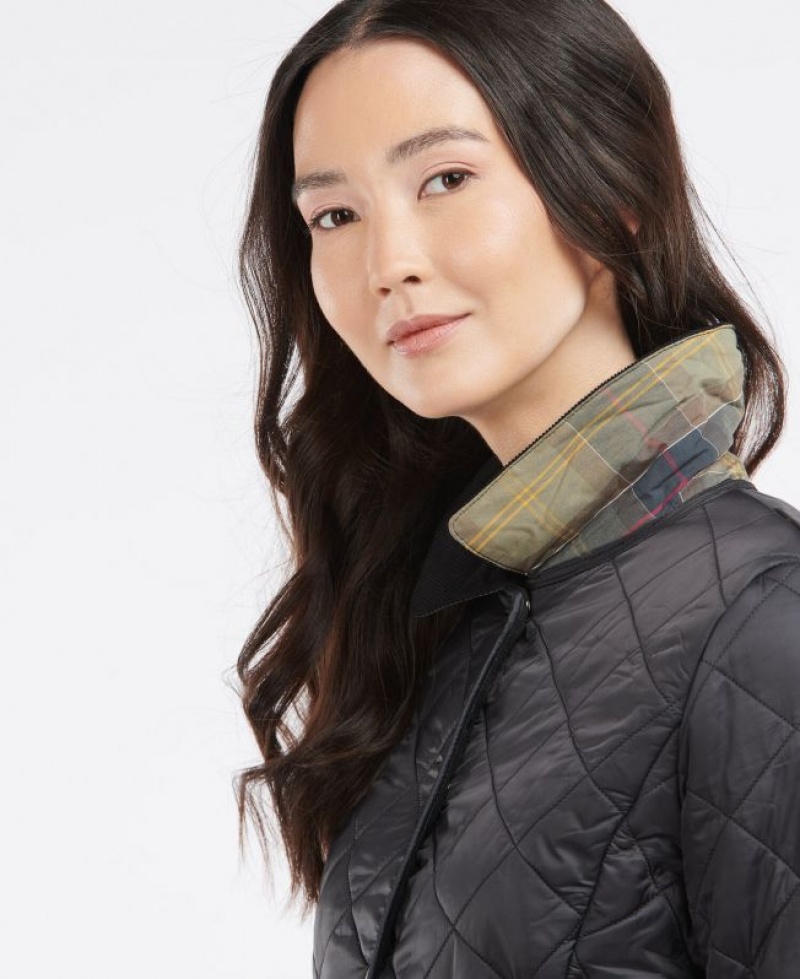 Black Women Barbour Deveron Polarquilt Quilted Jacket | US-5930CLJMG