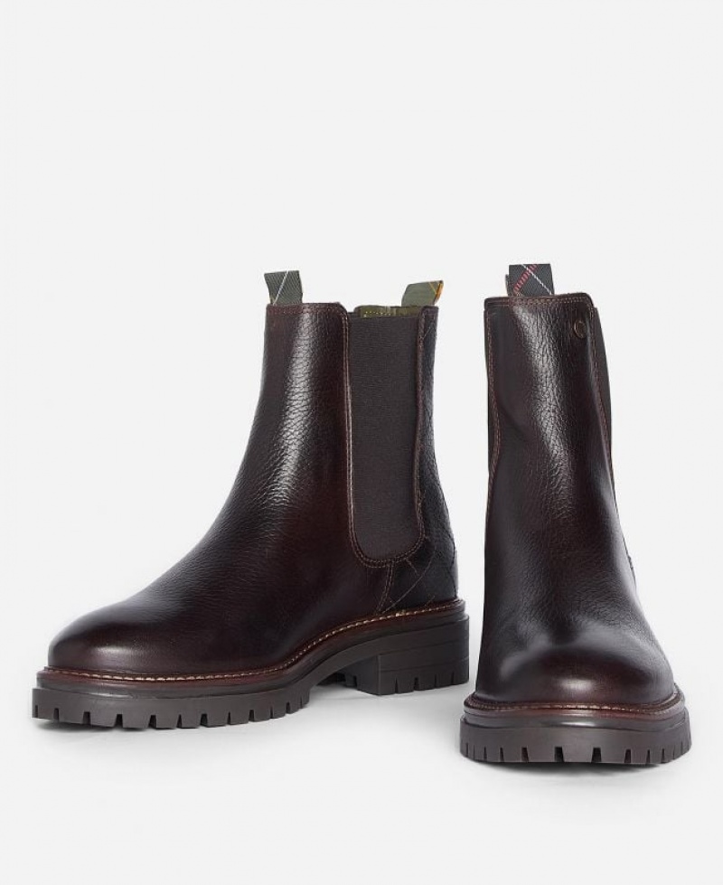 Black Women Barbour Evie Chelsea Boots | US-5276DICEP