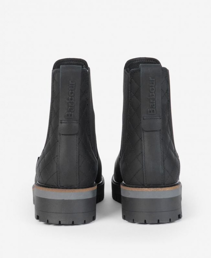 Black Women Barbour Heather Chelsea Boots | US-7042XZOIK