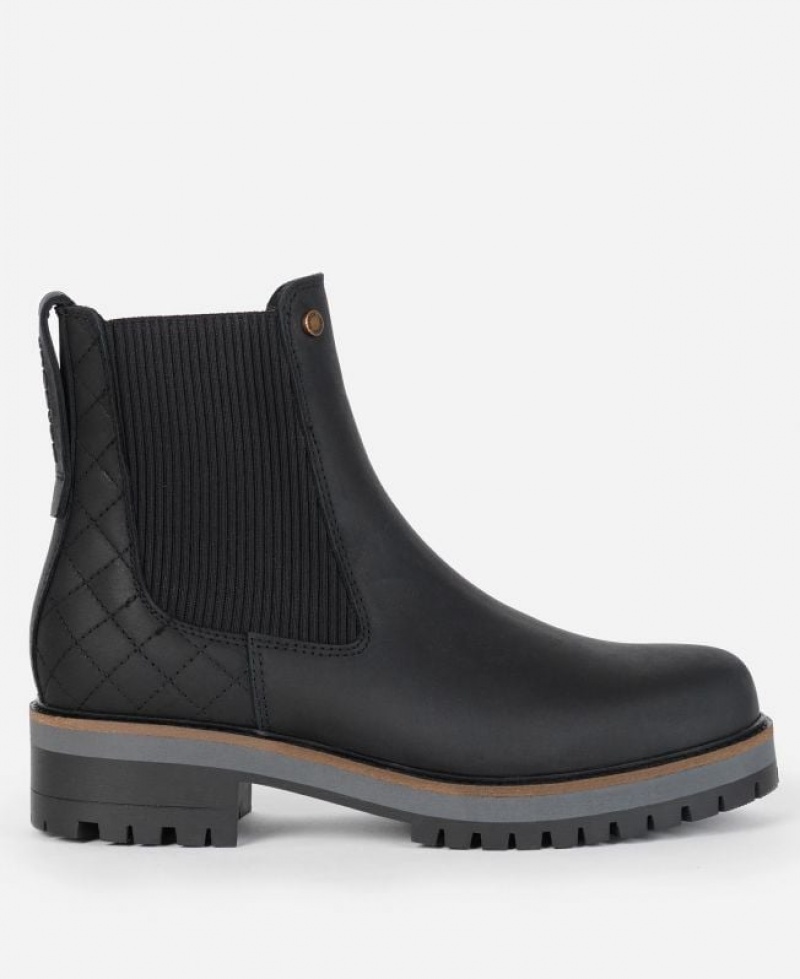 Black Women Barbour Heather Chelsea Boots | US-7042XZOIK