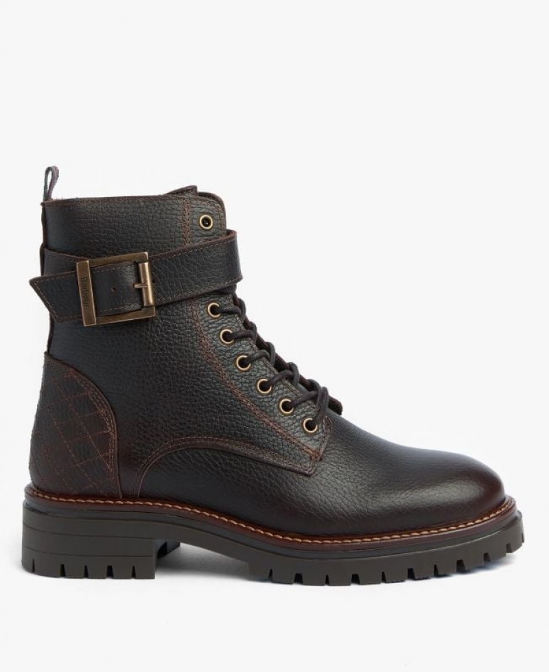 Black Women Barbour Heidi Commando Boots | US-6894ARHTC