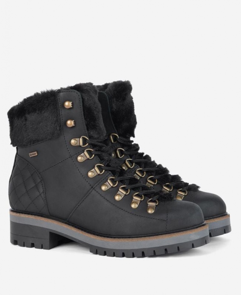 Black Women Barbour Holly Hiking Boots | US-0174LMIQZ