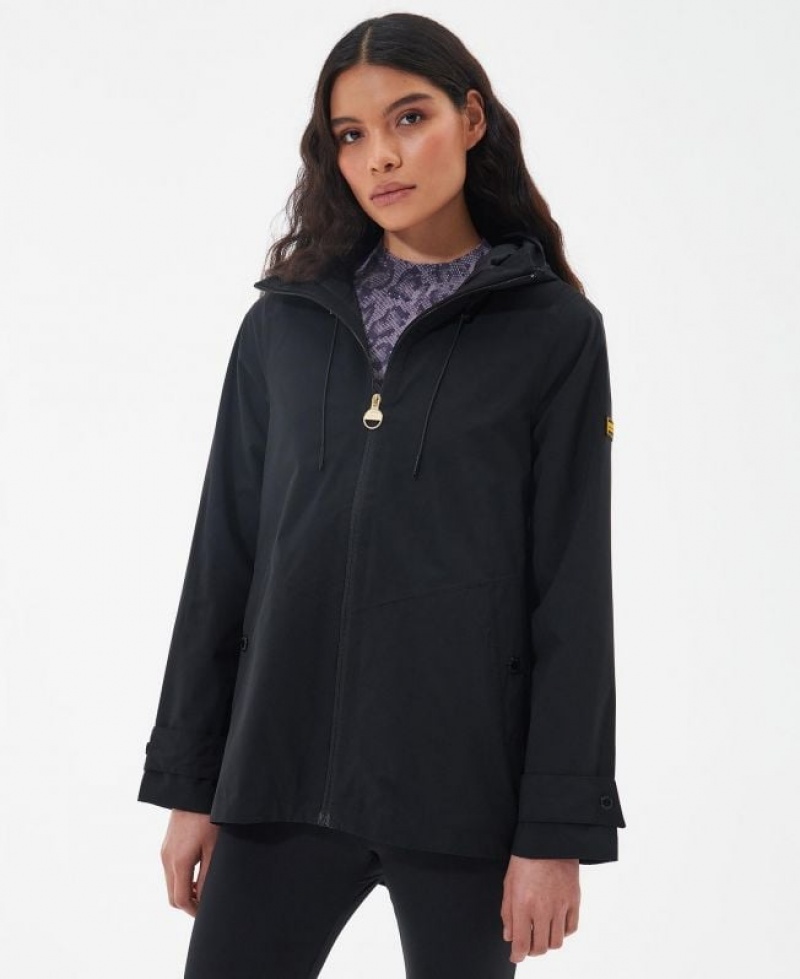 Black Women Barbour International Adlington Waterproof Jacket | US-8724XFCKP