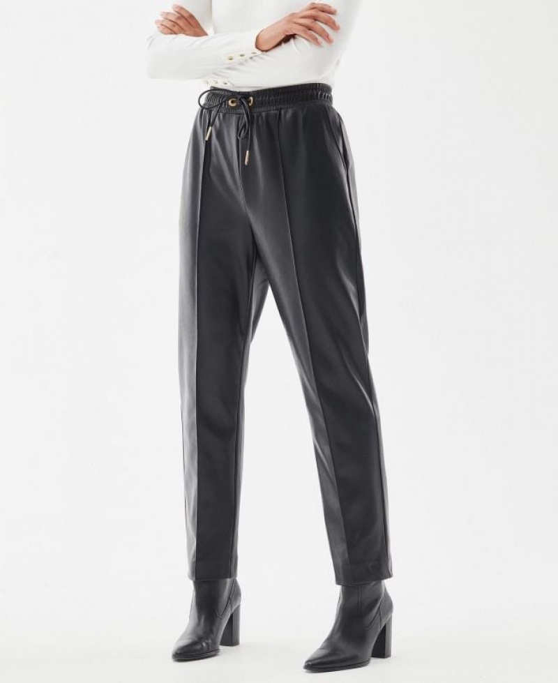 Black Women Barbour International Agusta Pants | US-1794UPLFE